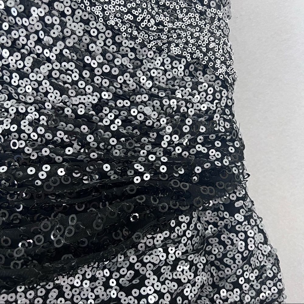 Tony Bowls All Over Sequins Strapless Mini Dress - Picture 5 of 10